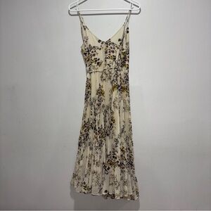 Aritzia Wilfred Wraparound Midi Dress with Tie Waist XS